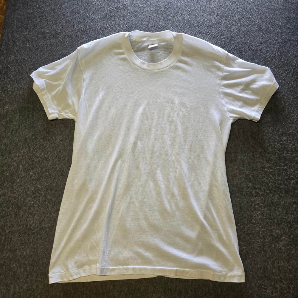 Vintage Towncraft 80s T Shirt Mens L Paper Thin Burnout 50/50 Single Stitch USA